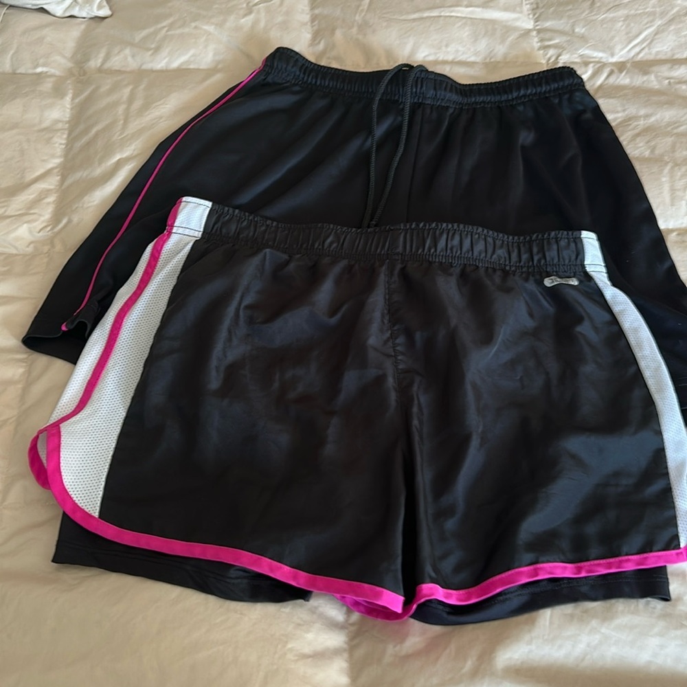 Ladies Target M black athletic shorts EUC 2 pair